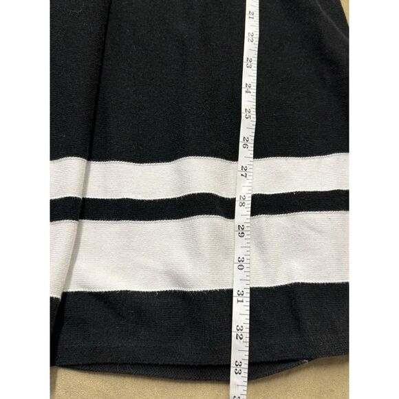 Talbots Sweater Dress Womens Petites Black & White Striped Sleeveless.Sz Lp - Picture 7 of 13